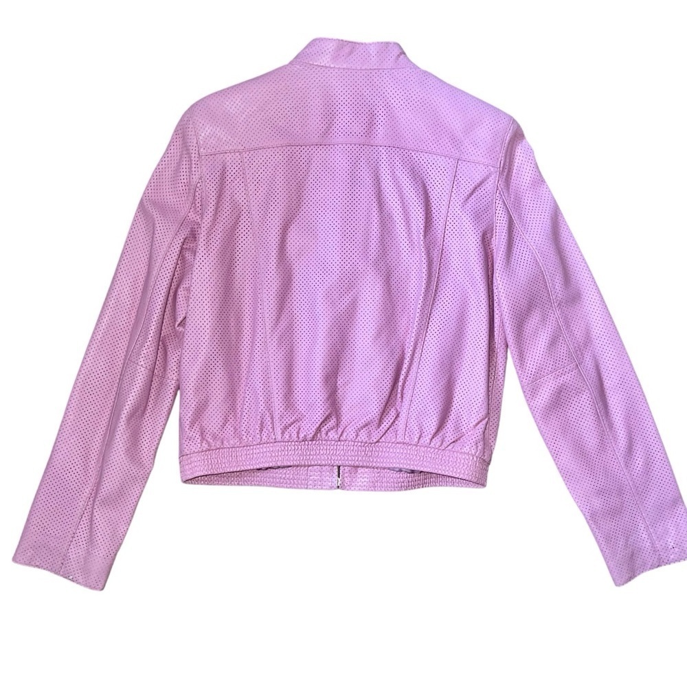 100% Lamb Skin size Large pink jacket - Picture 3 of 11